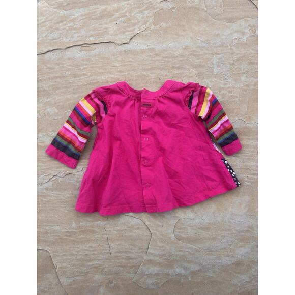 Catimini Girl's Multicolor Floral Pink Dress size 6 months - Picture 3 of 3